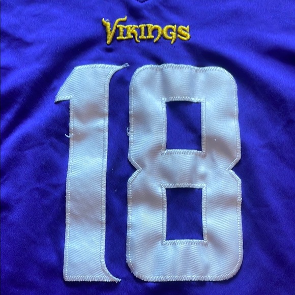 NFL Minnesota Vikings Purple and Yellow Jefferson Jersey - Picture 4 of 8